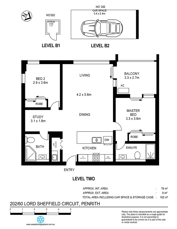 Floorplan of Homely apartment listing, 202/60 Lord Sheffield Circuit, Penrith NSW 2750