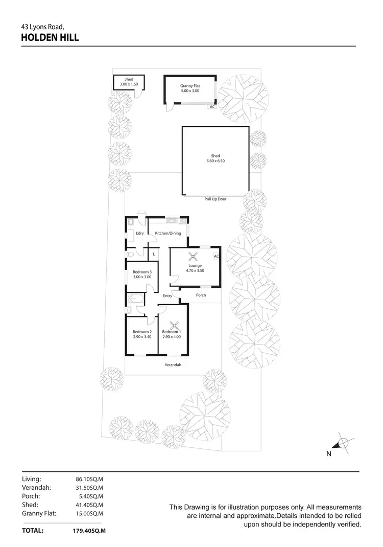 Floorplan of Homely house listing, 43 Lyons Road, Windsor Gardens SA 5087