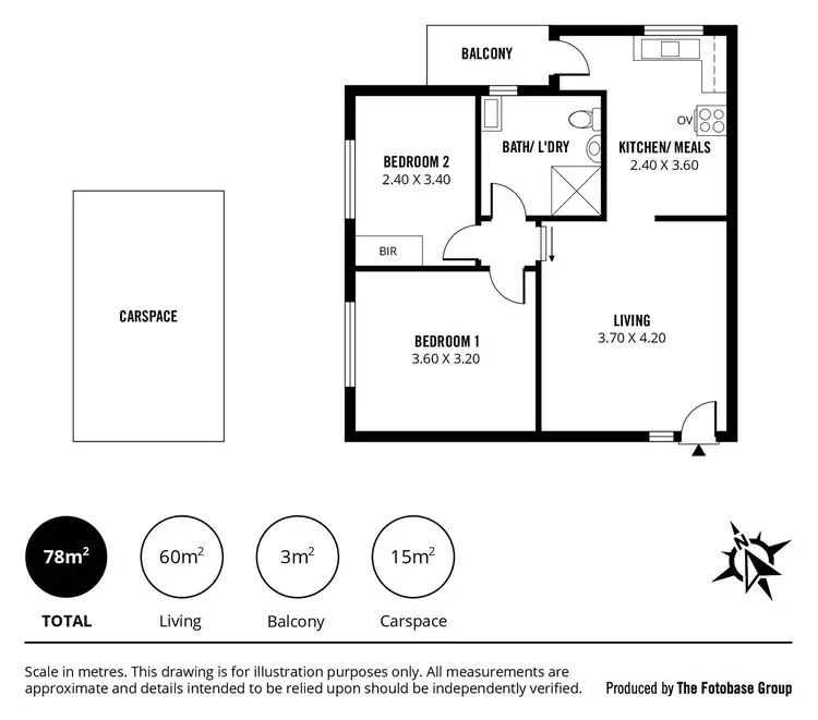 Floorplan of Homely unit listing, 42/127-129 Anzac Highway, Kurralta Park SA 5037