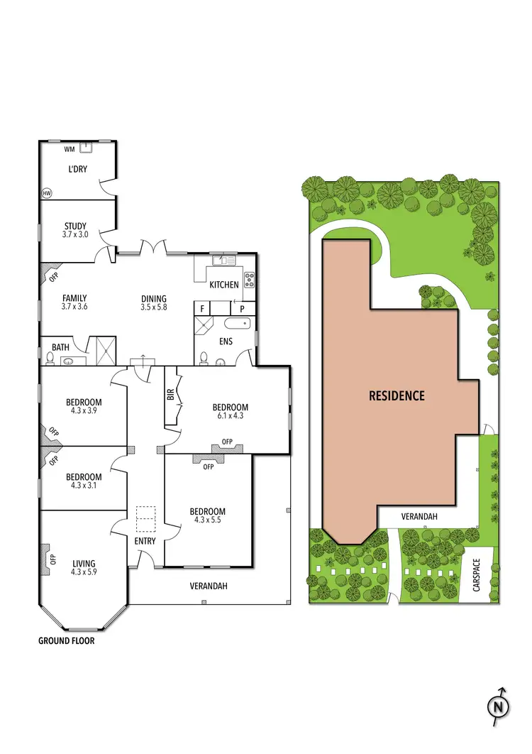 Floorplan of Homely house listing, 13 Marlton Crescent, St Kilda VIC 3182