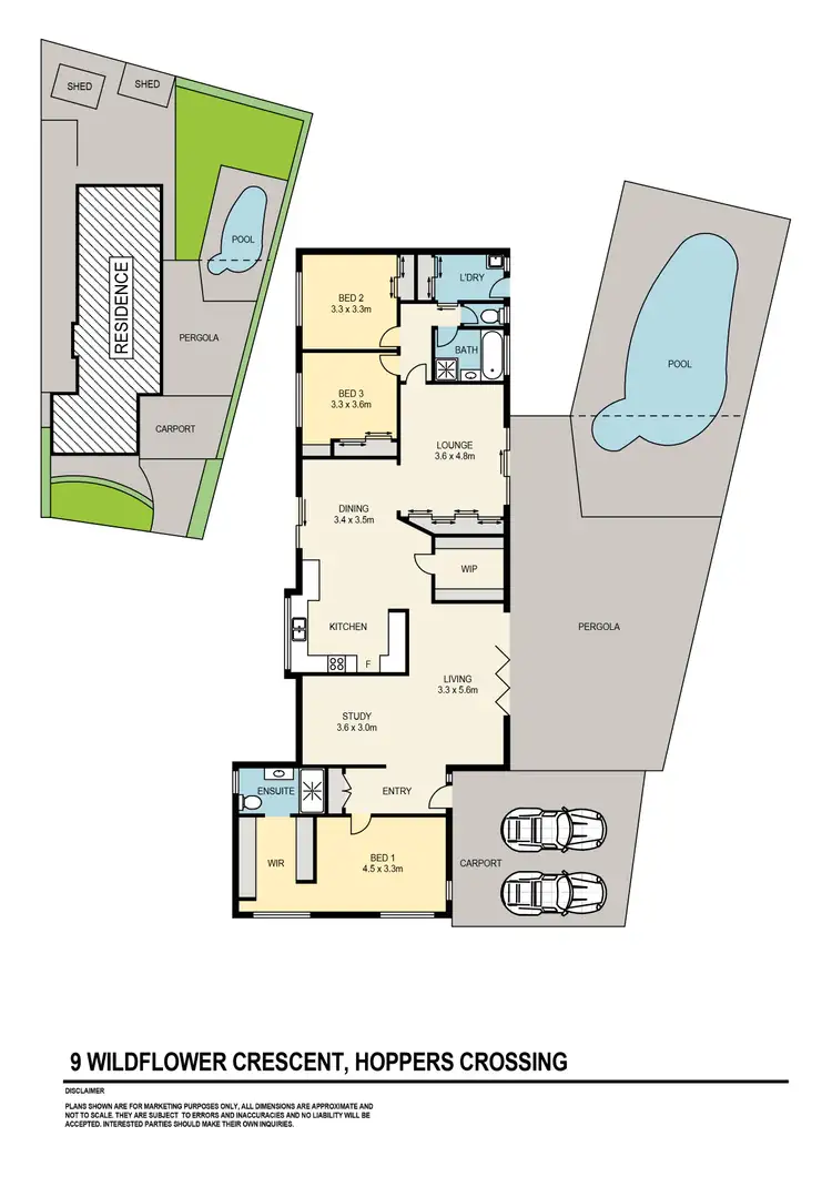 Floorplan of Homely house listing, 9 Wildflower Crescent, Hoppers Crossing VIC 3029