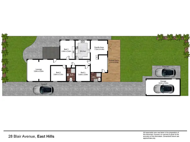 Floorplan of Homely house listing, 28 Blair Avenue, East Hills NSW 2213
