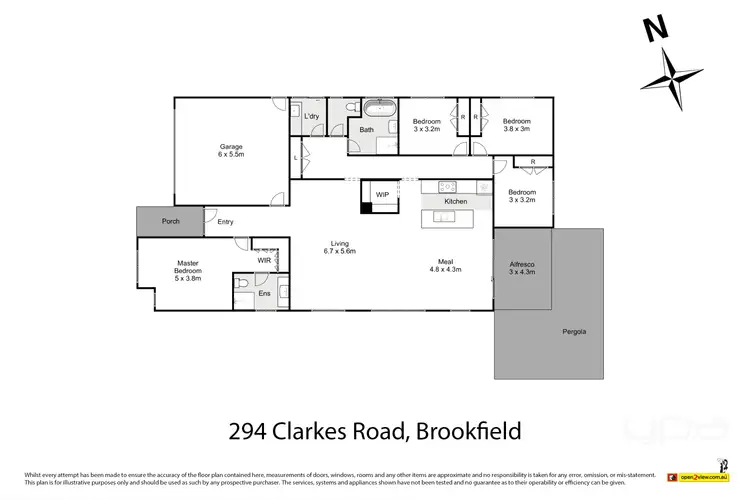 Floorplan of Homely house listing, 294 Clarkes Road, Brookfield VIC 3338