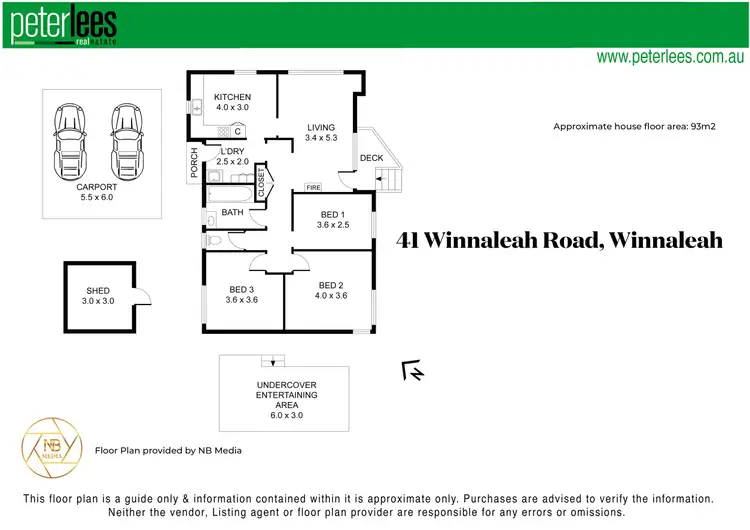 Floorplan of Homely house listing, 41 Winnaleah Road, Winnaleah TAS 7265