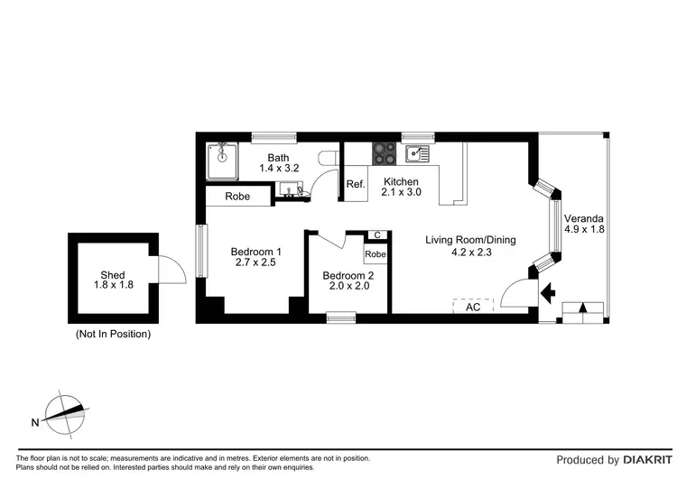 Floorplan of Homely unit listing, Cabin 4/38 Salmon Street, Hastings VIC 3915