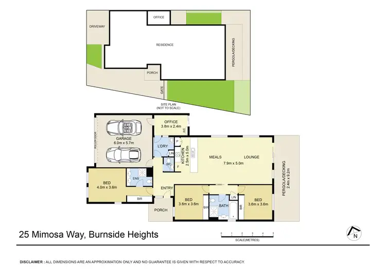 Floorplan of Homely house listing, 25 Mimosa Way, Burnside Heights VIC 3023