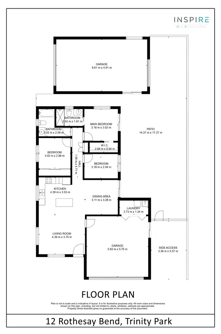 Floorplan of Homely house listing, 12 Rothesay Bend, Trinity Park QLD 4879