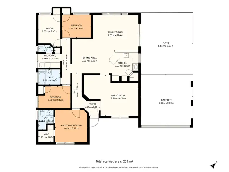 Floorplan of Homely house listing, 16 Amulla Court, Halls Head WA 6210