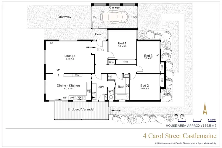 Floorplan of Homely house listing, 4 Carol Street, Castlemaine VIC 3450
