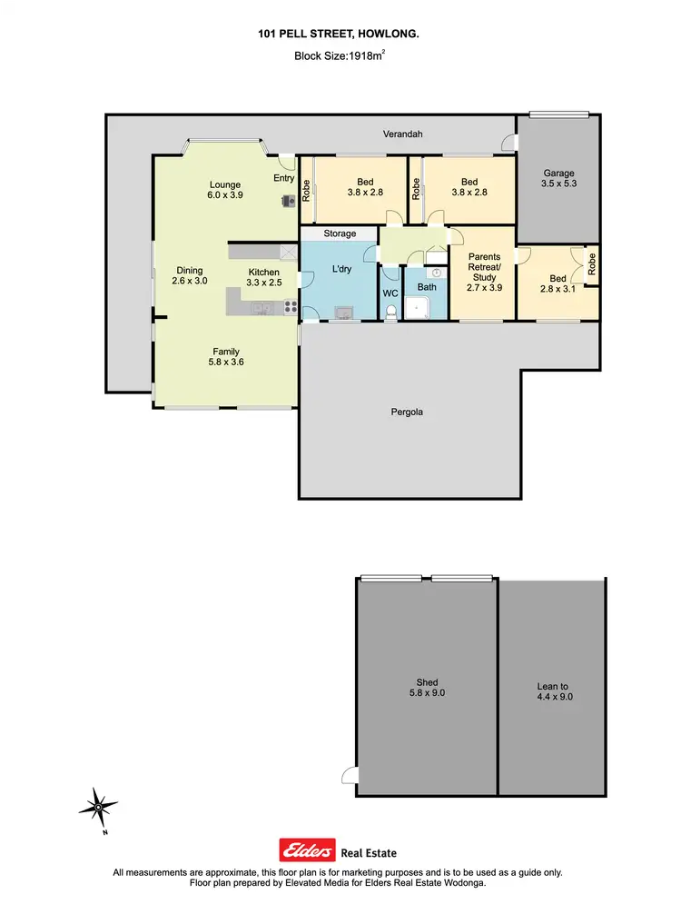 Floorplan of Homely house listing, 101 Pell Street, Howlong NSW 2643