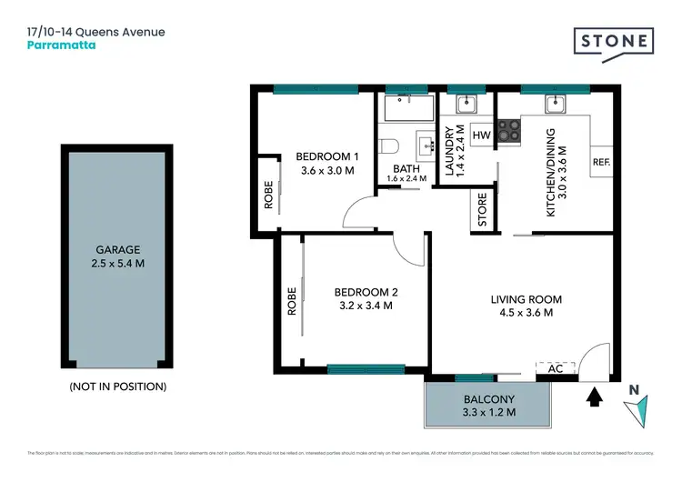 Floorplan of Homely apartment listing, 17/10-14 Queens Avenue, Parramatta NSW 2150