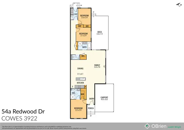 Floorplan of Homely house listing, 54A Redwood Drive, Cowes VIC 3922