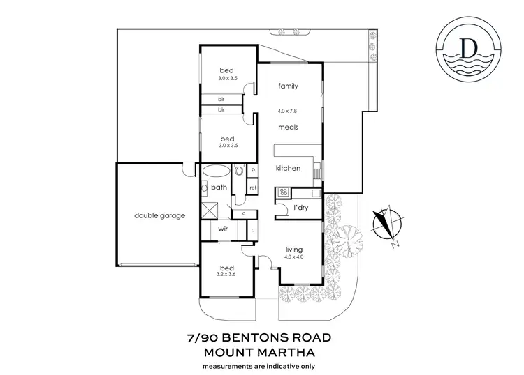 Floorplan of Homely unit listing, 7/90 Bentons Road, Mount Martha VIC 3934