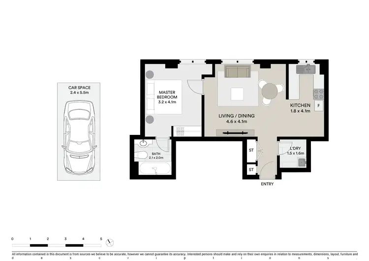 Floorplan of Homely apartment listing, 5/4 The Boulevarde, Brighton-Le-Sands NSW 2216