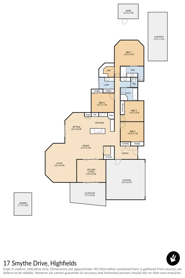Floorplan of Homely house listing, 17 Smythe Drive, Highfields QLD 4352