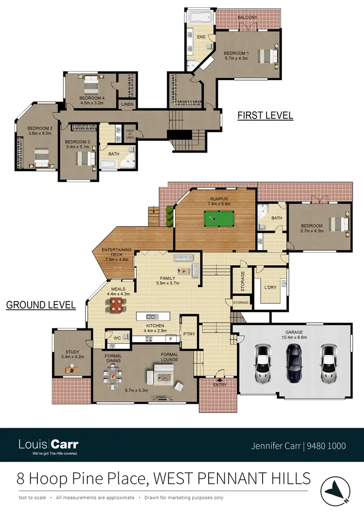 Floorplan of Homely house listing, 8 Hoop Pine Place, West Pennant Hills NSW 2125