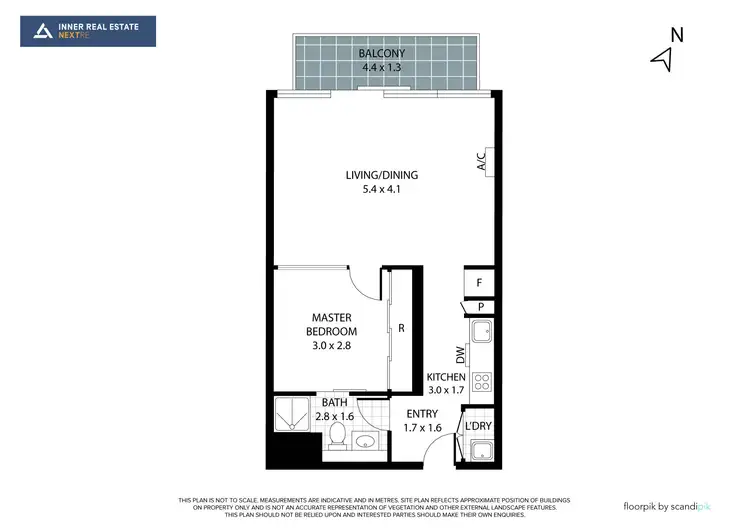 Floorplan of Homely apartment listing, 1304/25 Wills Street, Melbourne VIC 3000