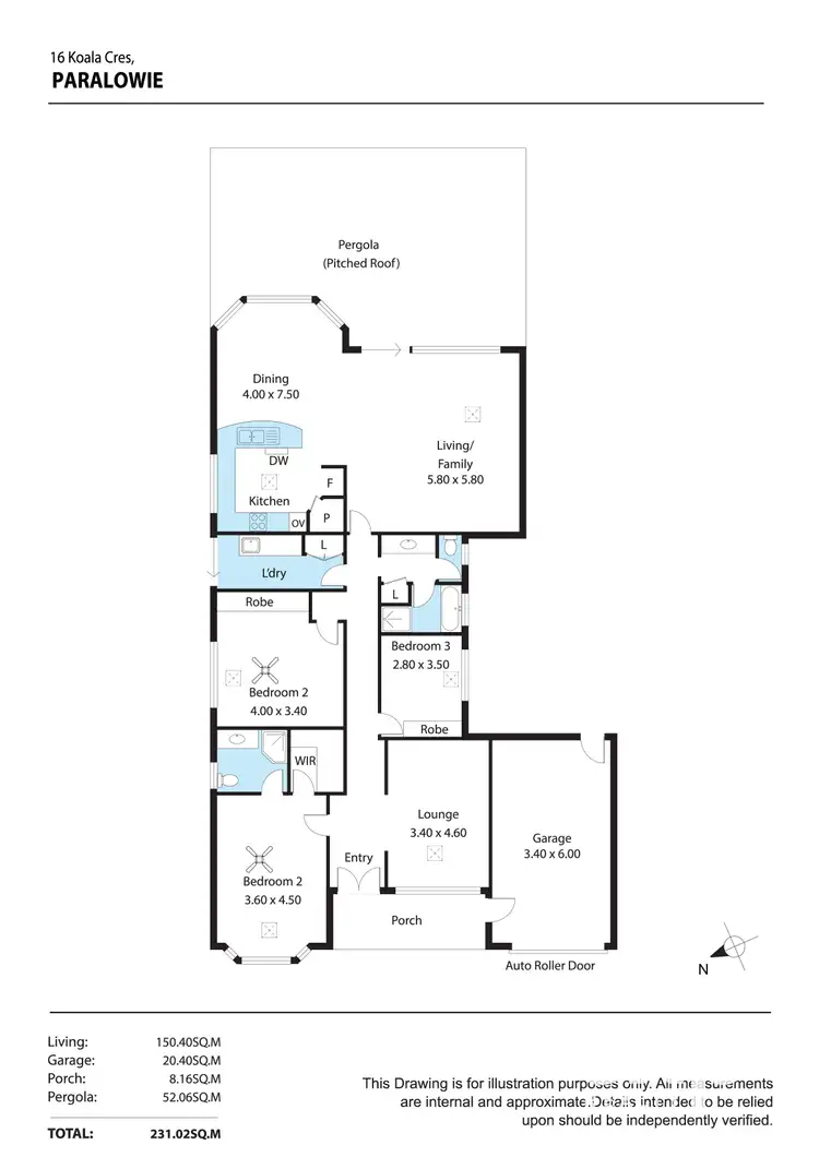 Floorplan of Homely house listing, 16 Koala Crescent, Paralowie SA 5108