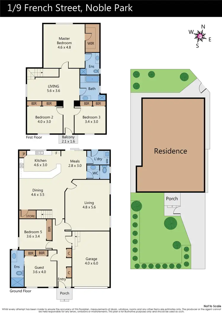 Floorplan of Homely unit listing, 1/9 French Street, Noble Park VIC 3174