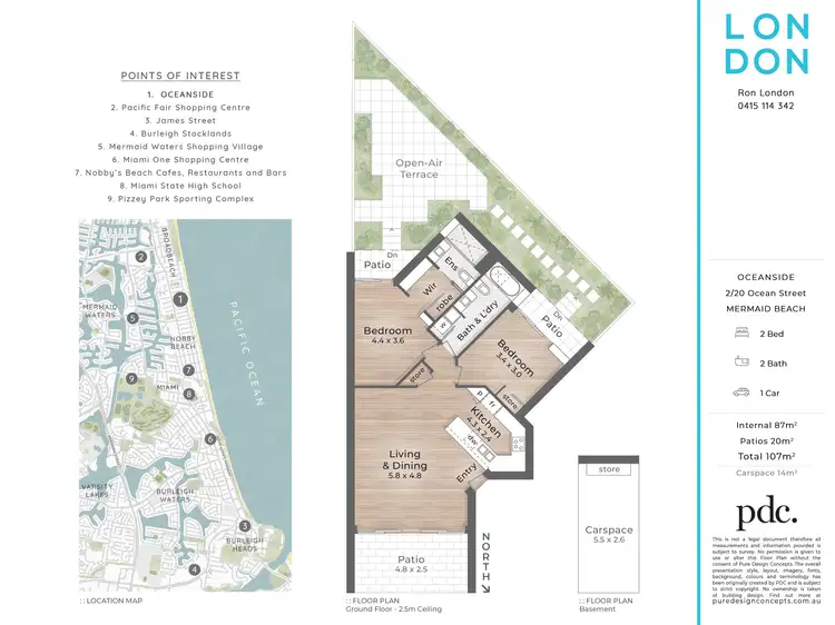Floorplan of Homely apartment listing, 2/20 Ocean Street, Mermaid Beach QLD 4218