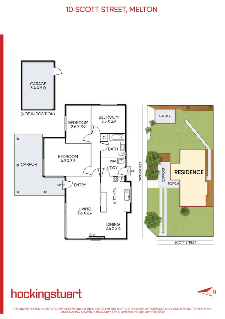 Floorplan of Homely house listing, 10 Scott Street, Melton VIC 3337