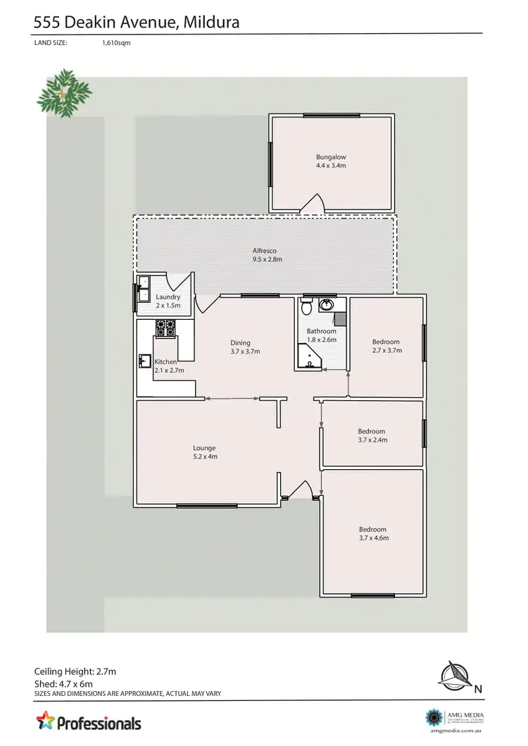 Floorplan of Homely house listing, 555 Deakin Avenue, Mildura VIC 3500