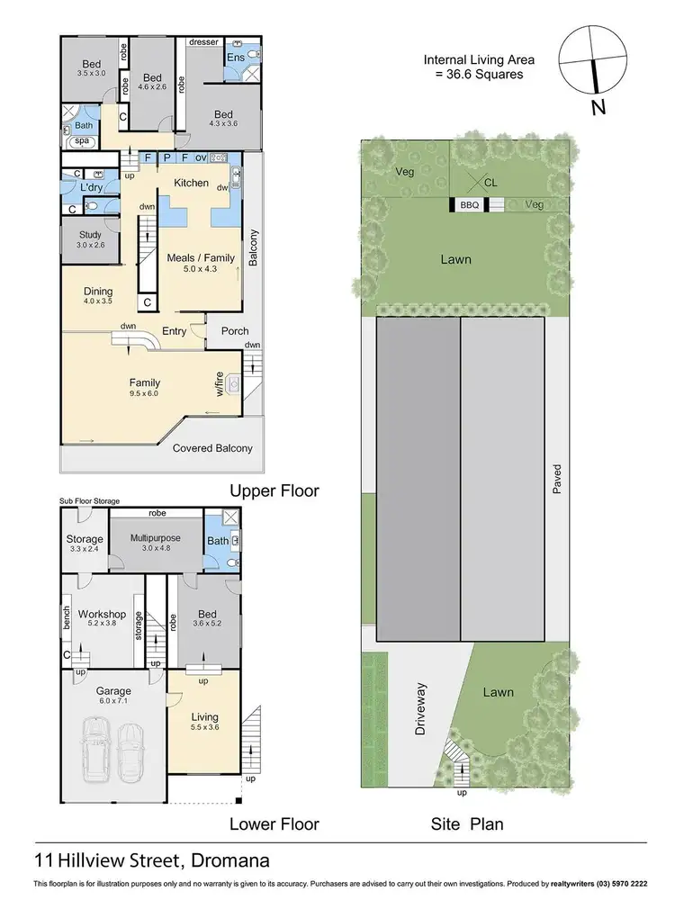 Floorplan of Homely house listing, 11 Hillview Street, Dromana VIC 3936
