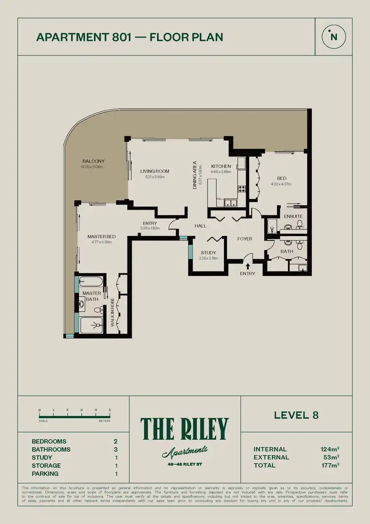 Floorplan of Homely apartment listing, 801/46-48 Riley Street, Woolloomooloo NSW 2011