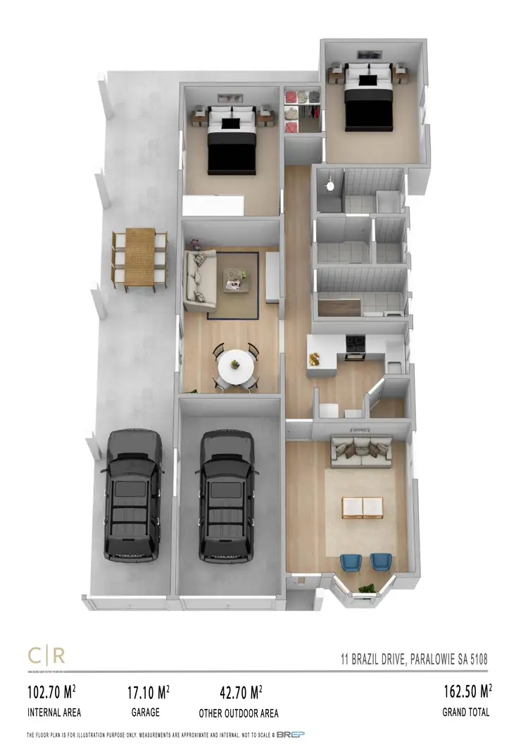 Floorplan of Homely house listing, 11 Brazil Drive, Paralowie SA 5108