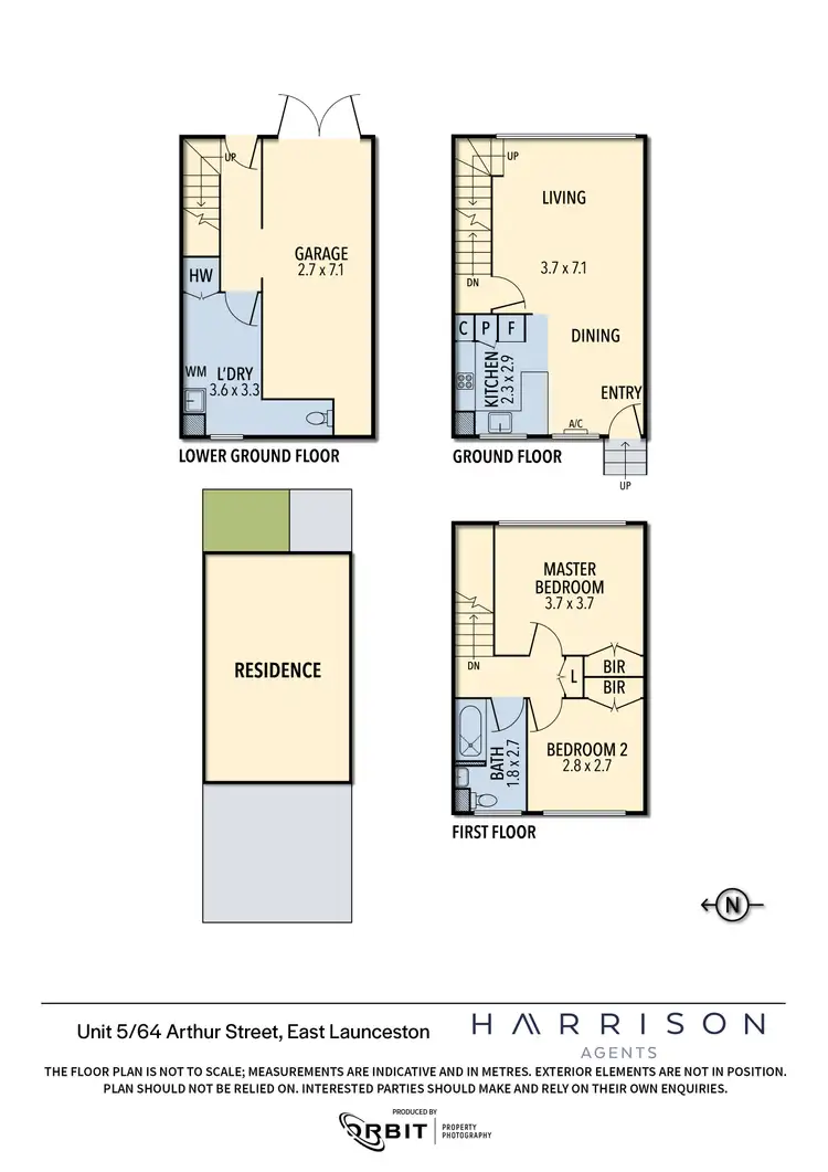 Floorplan of Homely unit listing, 5/64 Arthur Street, East Launceston TAS 7250