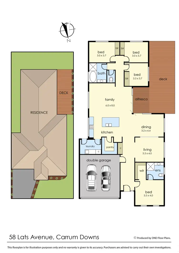 Floorplan of Homely house listing, 58 Lats Avenue, Carrum Downs VIC 3201