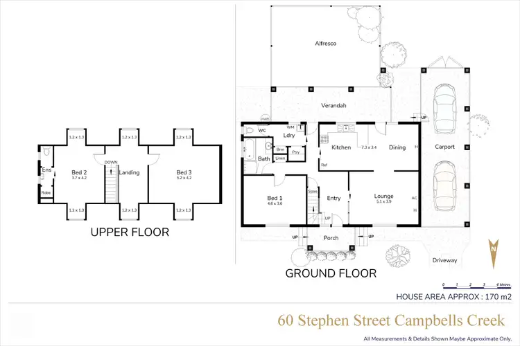 Floorplan of Homely house listing, 60 Stephen Street, Campbells Creek VIC 3451