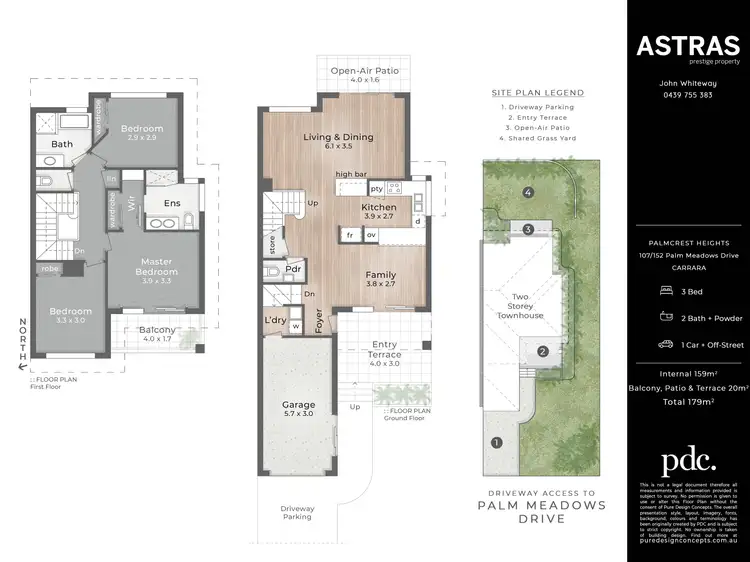 Floorplan of Homely townhouse listing, 107/152 Palm Meadows Drive, Carrara QLD 4211