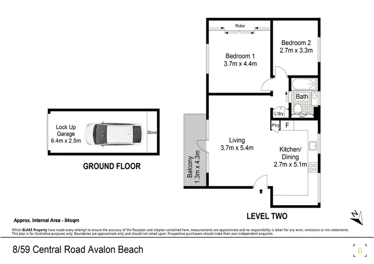 Floorplan of Homely apartment listing, 8/59 Central Road, Avalon Beach NSW 2107