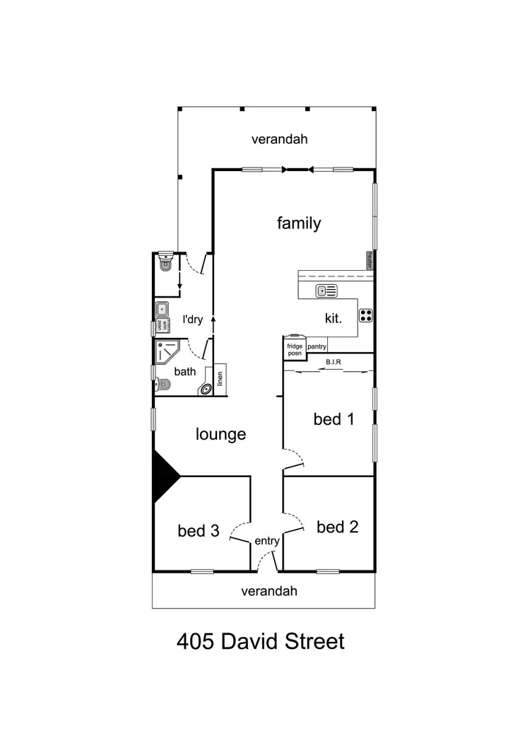 Floorplan of Homely house listing, 405 David Street, Albury NSW 2640