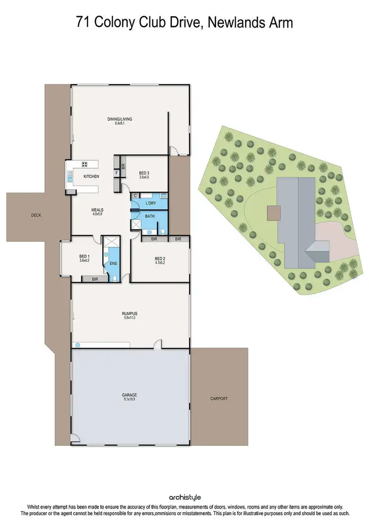 Floorplan of Homely house listing, 71 Colony Club Drive, Newlands Arm VIC 3875