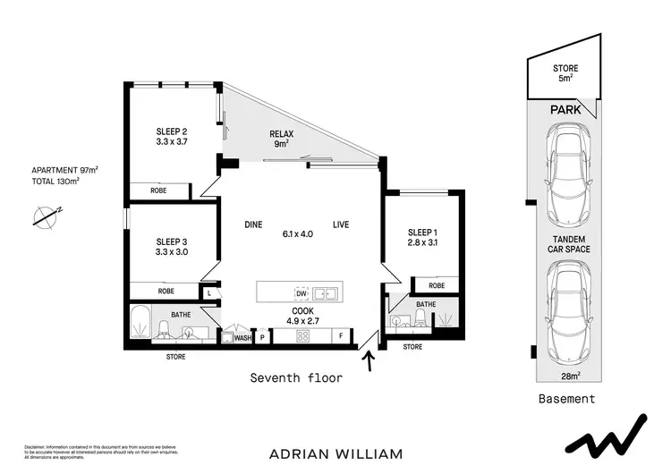 Floorplan of Homely apartment listing, 708/2 Malthouse Way, Lewisham NSW 2049