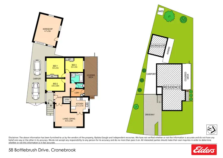 Floorplan of Homely house listing, 58 Bottlebrush Drive, Cranebrook NSW 2749