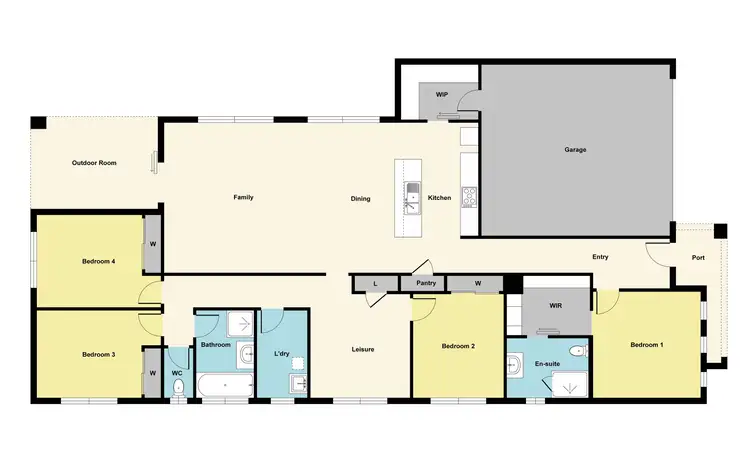 Floorplan of Homely house listing, 8 Hughes Street, Maryborough VIC 3465