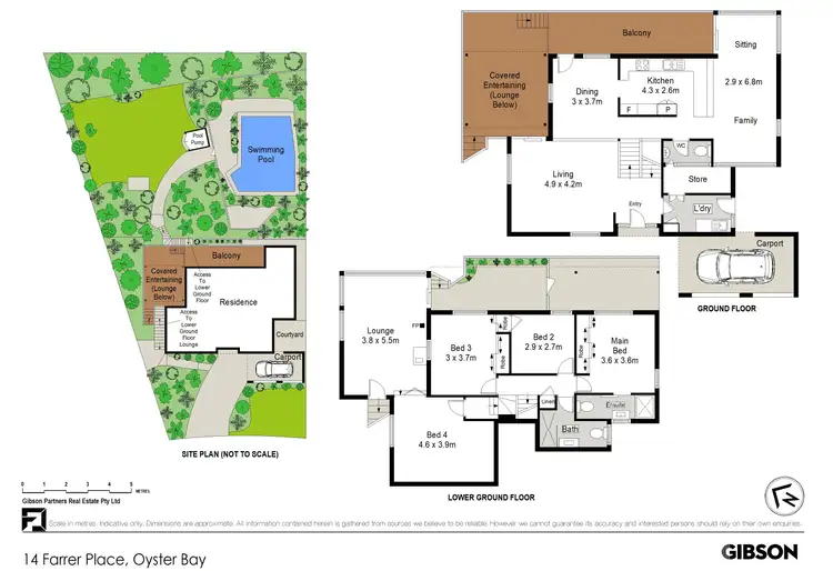 Floorplan of Homely house listing, 14 Farrer Place, Oyster Bay NSW 2225