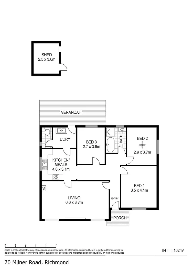 Floorplan of Homely house listing, 70 Milner Road, Richmond SA 5033