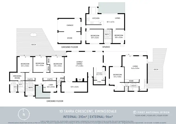 Floorplan of Homely house listing, 10 Tahra Crescent, Ewingsdale NSW 2481