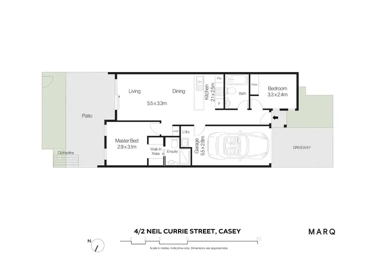 Floorplan of Homely townhouse listing, 4/2 Neil Currie Street, Casey ACT 2913