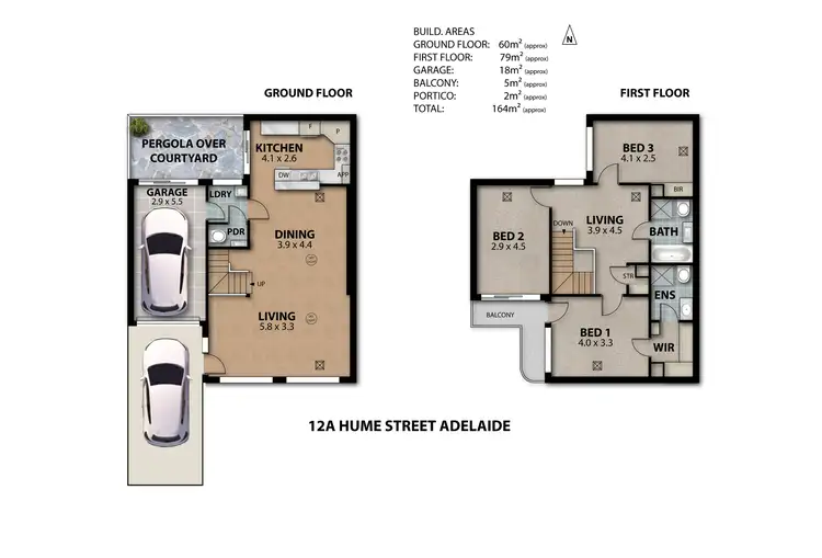 Floorplan of Homely house listing, 12a Hume Street, Adelaide SA 5000