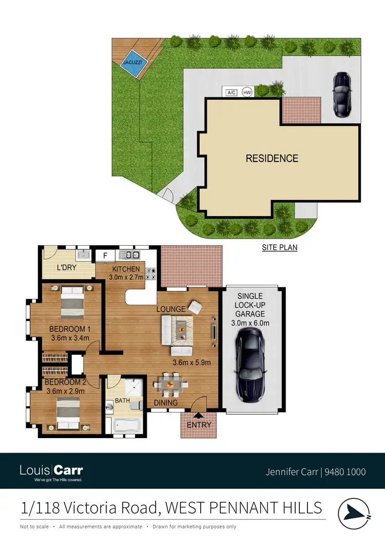 Floorplan of Homely villa listing, 1/118 Victoria Road, West Pennant Hills NSW 2125