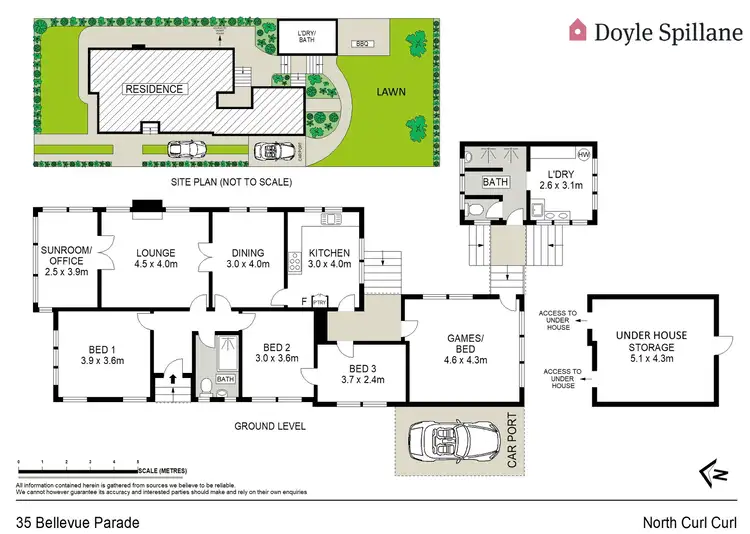Floorplan of Homely house listing, 35 Bellevue Parade, North Curl Curl NSW 2099