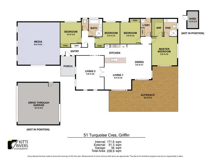 Floorplan of Homely house listing, 51 Turquoise Crescent, Griffin QLD 4503