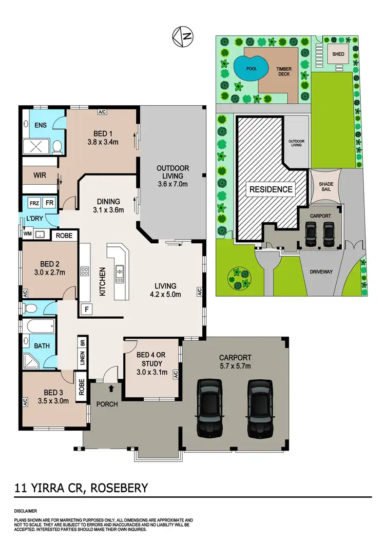 Floorplan of Homely house listing, 11 Yirra Crescent, Rosebery NT 832