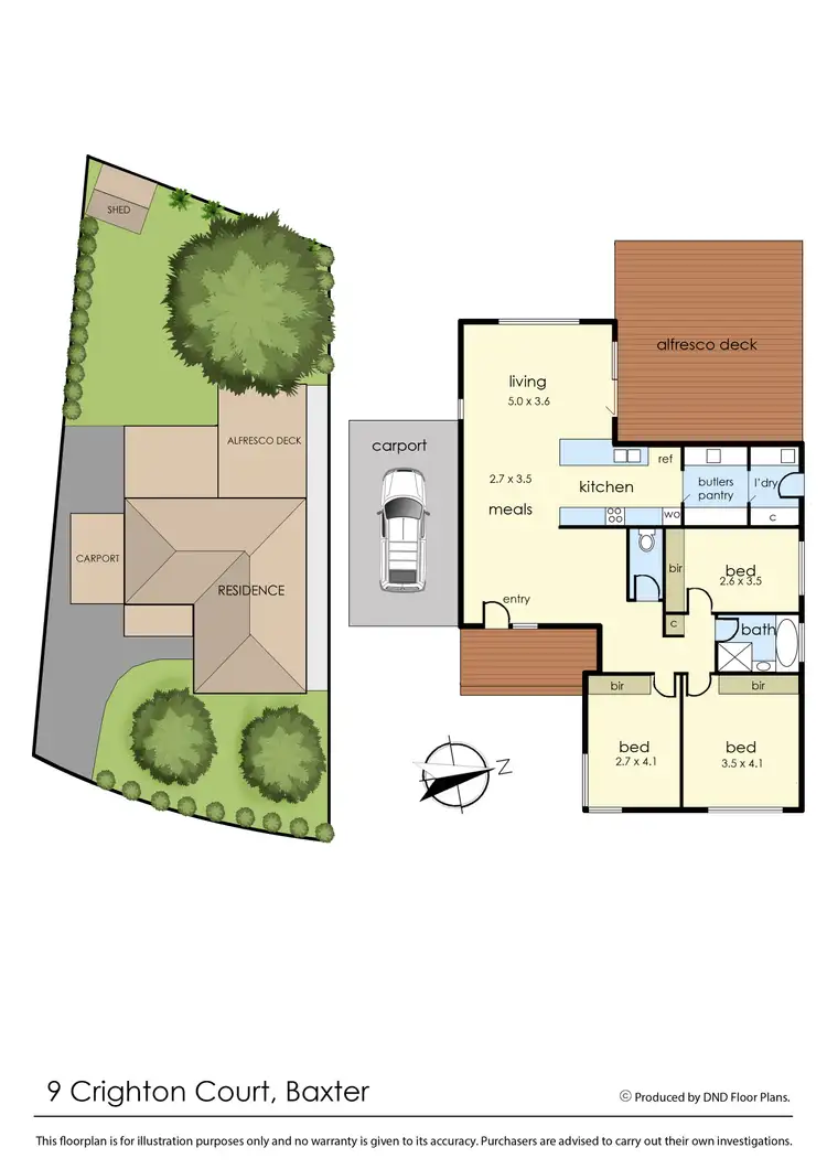 Floorplan of Homely house listing, 9 Crighton Court, Baxter VIC 3911