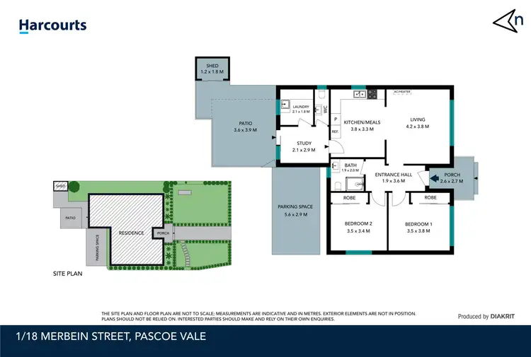 Floorplan of Homely unit listing, 1/18 Merbein Street, Pascoe Vale VIC 3044